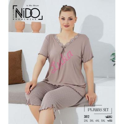 Piżama damska turecka Nido 3812