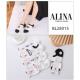 Women's low cut socks Alina bl