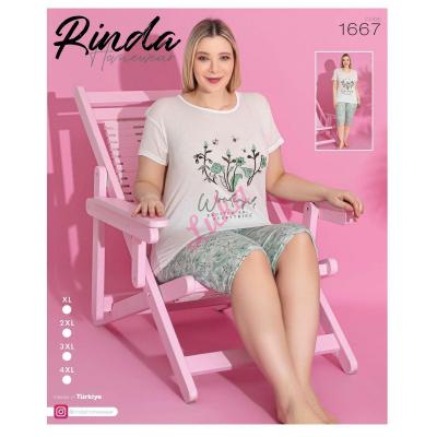 Women's turkish pajamas Rinda 1667 big size