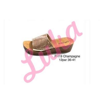 Women's Slippers P119Champagne