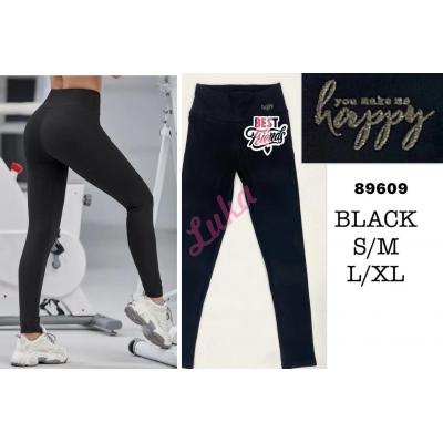 Women's black leggings 89609