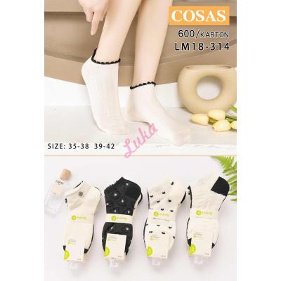 Women's low cut socks Cosas LM18-314