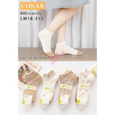 Women's low cut socks Cosas LM18-314