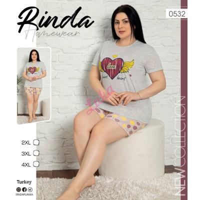 Piżama damska turecka Rinda duży rozmiar