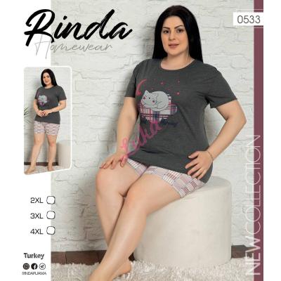 Women's turkish pajamas Rinda big size 0533