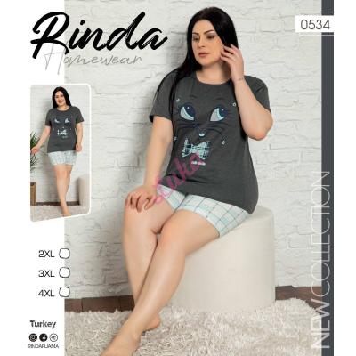 Women's turkish pajamas Rinda big size 0534