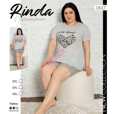 Piżama damska turecka Rinda duży rozmiar 0537