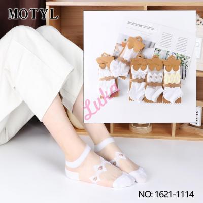 Women's low cut socks Motyl 1621-1116