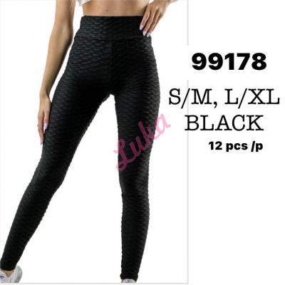 Women's black leggings 99178