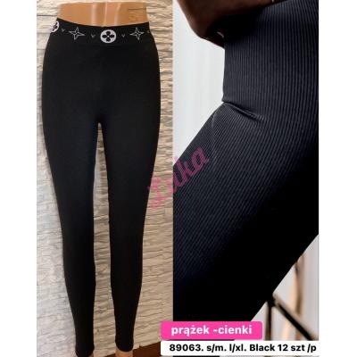 Women's black leggings 89063