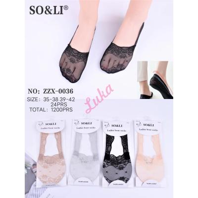 Women's ballet socks So&Li ZZX-0040