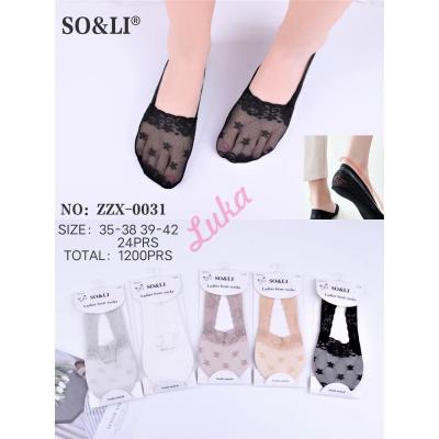 Women's ballet socks So&Li ZZX-0036