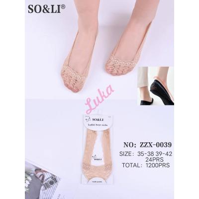 Women's ballet socks So&Li ZZX-0031