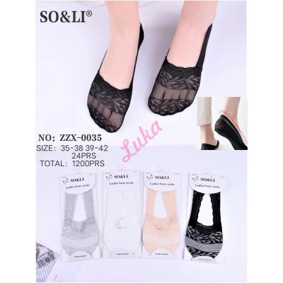 Women's ballet socks So&Li ZZX-0038