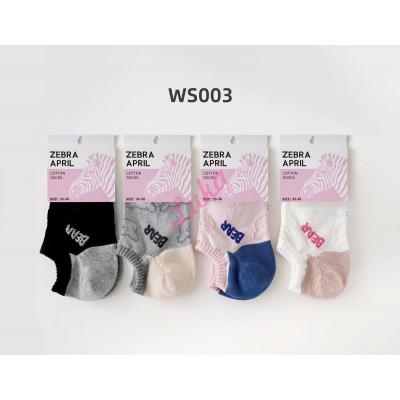 Women's low cut socks Zebra April WS003