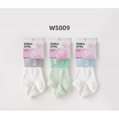 Women's low cut socks Zebra April WS003