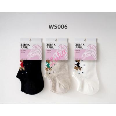 Women's low cut socks Zebra April WS006