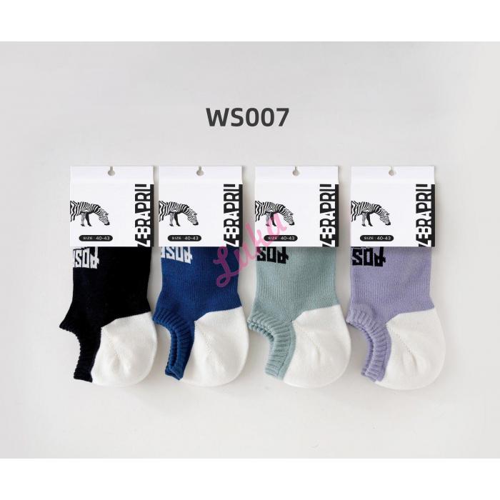 Men's low cut socks Zebra April WS005