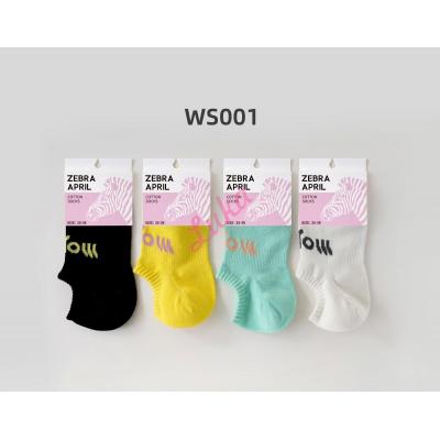 Women's low cut socks Zebra April WS004