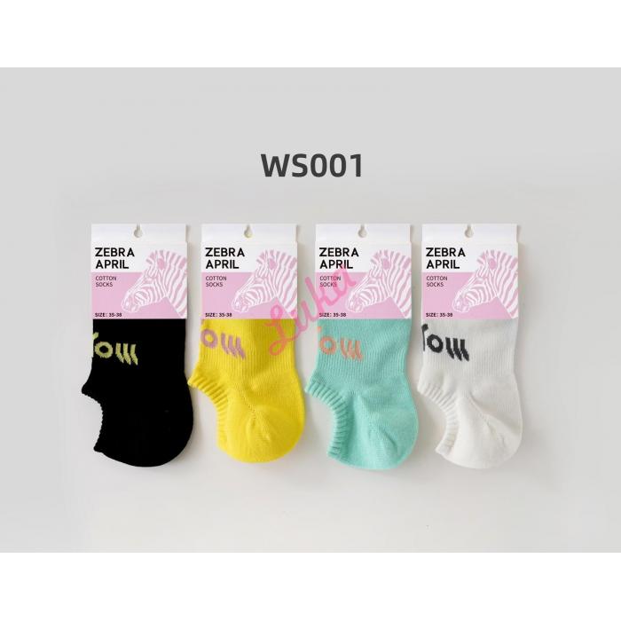 Women's low cut socks Zebra April WS004