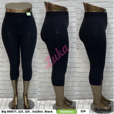 Women's black 3/4 leggings 99871