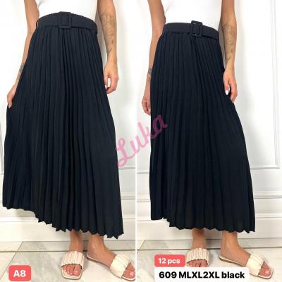 Women's black skirt 609