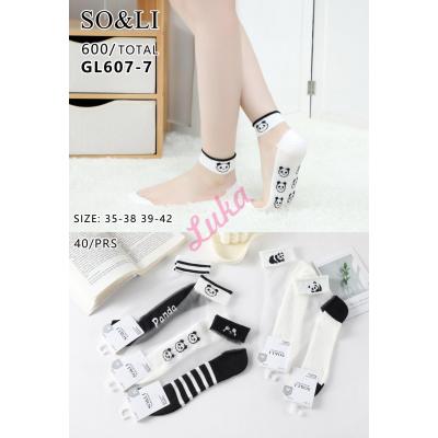Women's low cut socks So&Li GL607-