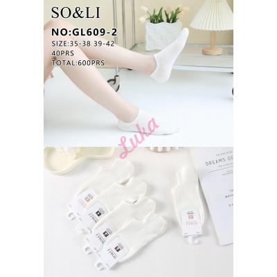 Women's low cut socks So&Li GL609-3