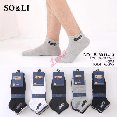 Men's low cut socks So&Li BL3011-13