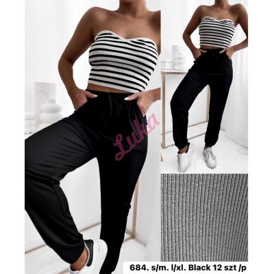 Women's black pants 684