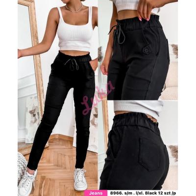 Women's black pants 8966