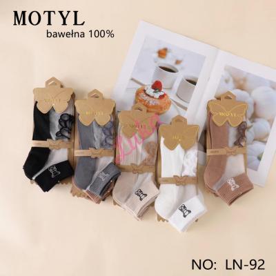 Women's low cut socks Motyl LN-92