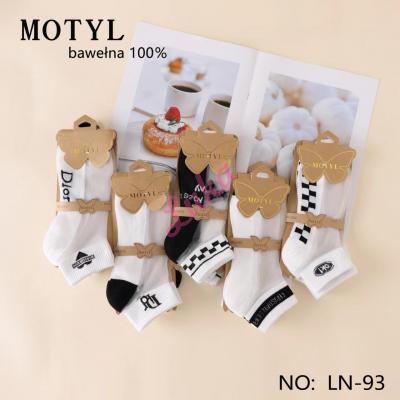 Women's low cut socks Motyl LN-93