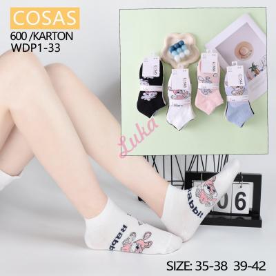 Women's low cut socks Cosas WDP1-33