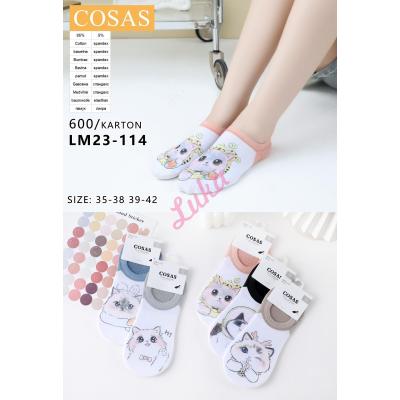 Women's low cut socks Cosas LM23-114