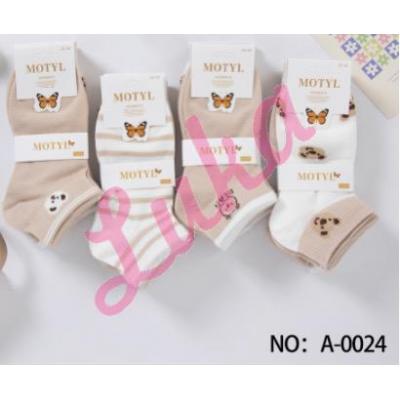 Women's low cut socks Motyl 0024