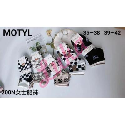 Women's low cut socks Motyl 2025-00