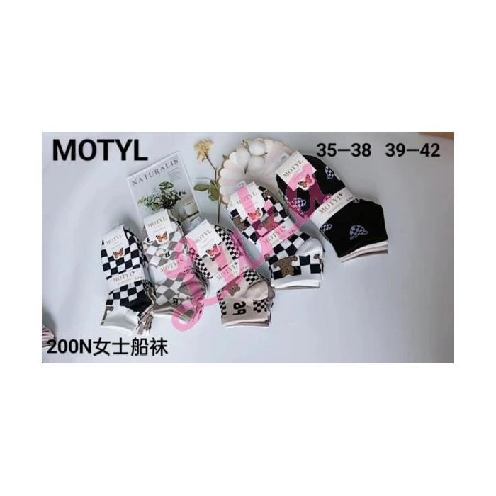 Women's low cut socks Motyl 2025-00