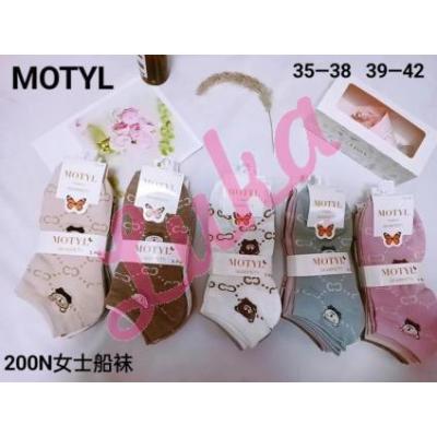Women's low cut socks Motyl ZY1121