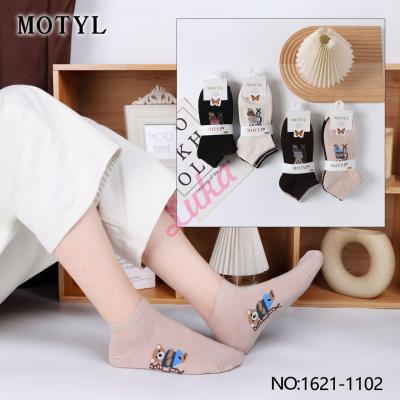 Women's low cut socks Motyl 1621-1102