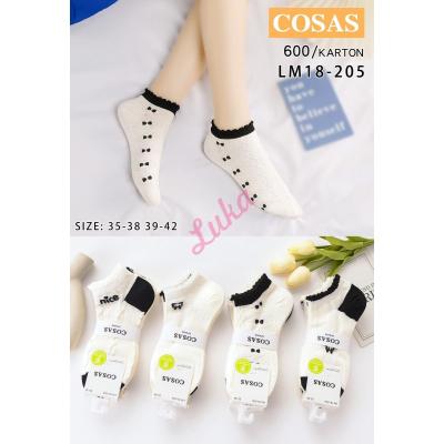 Women's low cut socks bamboo Cosas LM18-205