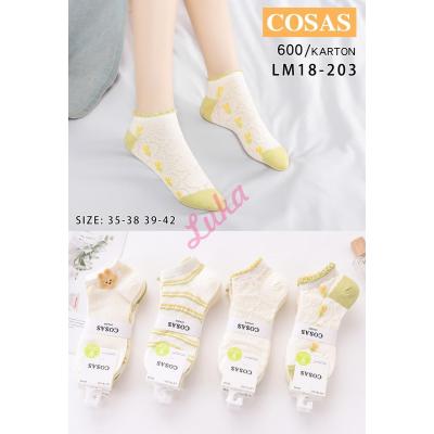 Women's low cut socks bamboo Cosas LM18-203