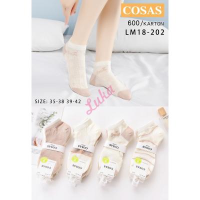 Women's low cut socks bamboo Cosas LM18-202