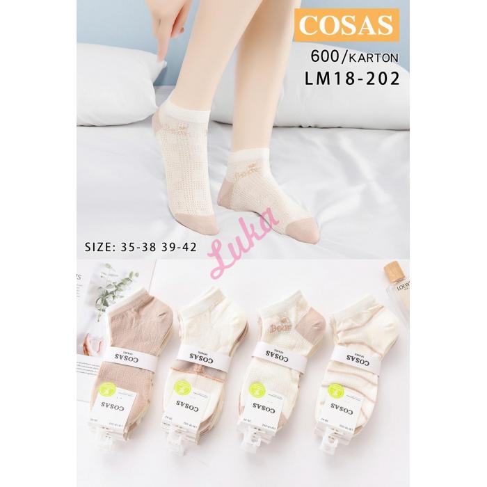 Women's low cut socks bamboo Cosas LM18-203