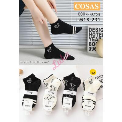 Women's low cut socks Cosas LM18-231