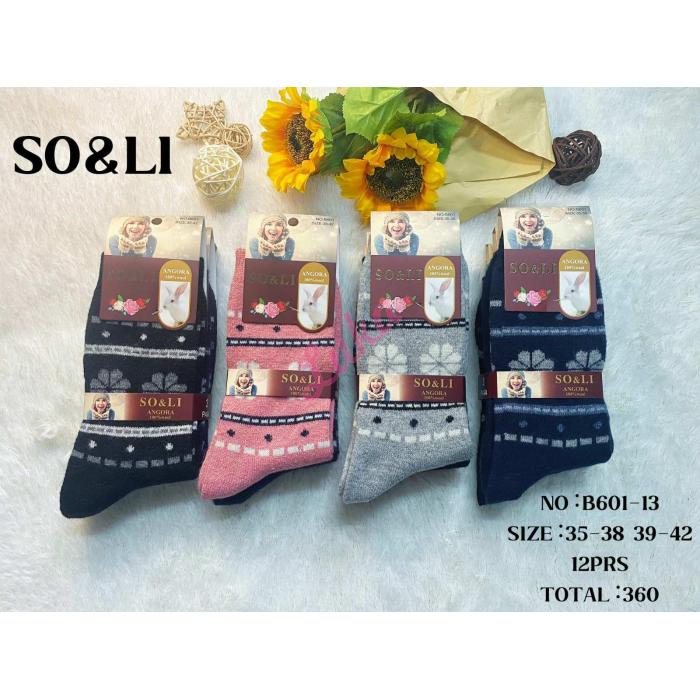 Women's Socks So&Li Angora B601-10