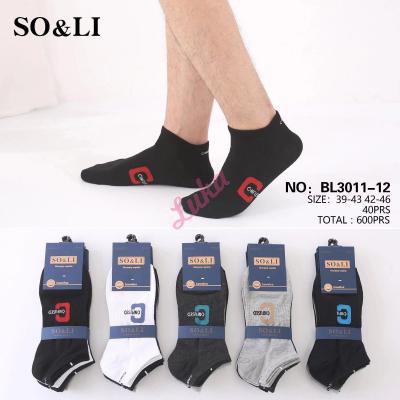 Men's low cut socks So&Li BL3011-12