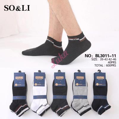 Men's low cut socks So&Li BL3011-11