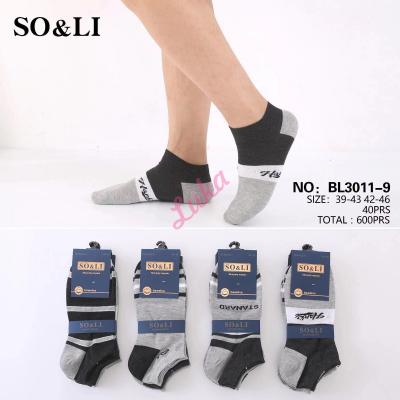 Men's low cut socks So&Li BL3011-9