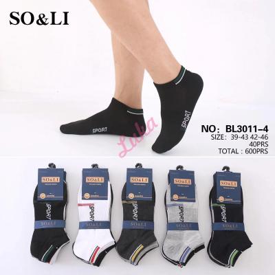 Men's low cut socks So&Li BL3011-4